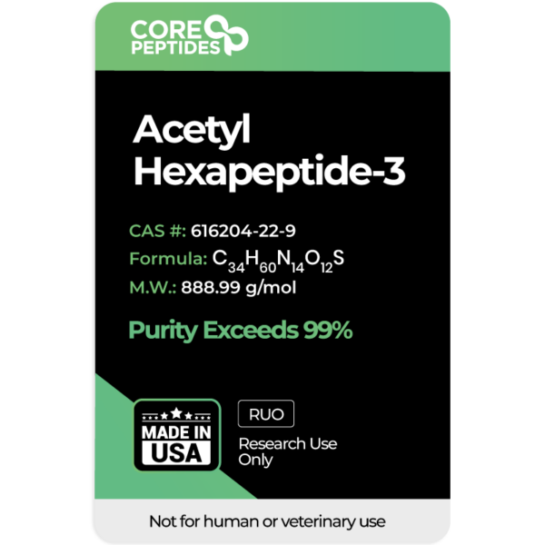 Acetyl Hexapeptide-3 (Argireline) - 200mg